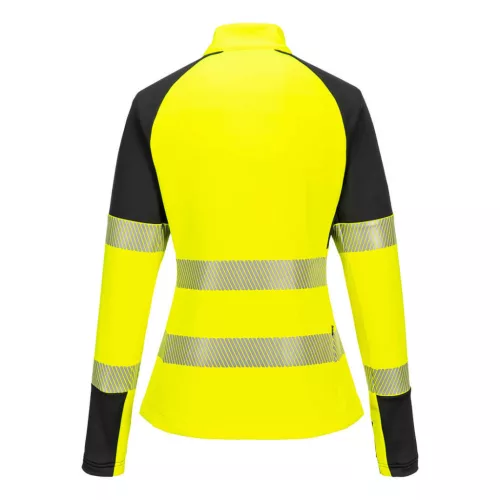 T173YBRS Portwest PW3 Hi-Vis női 1/4 cipzáras pulóver