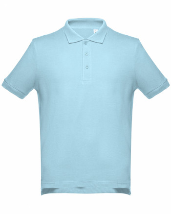 TH_ADAM195ATOLLKEK_S-XXXL     TH_ADAM FÉRFI GALLÉROS PÓLÓ  Gr. VILÁGOSKÉK S-XXXL