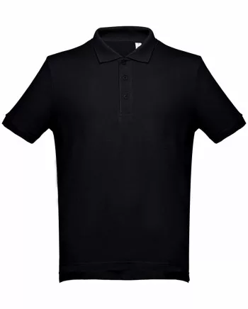 TH_ADAM195FEK_S-XXXL     TH_ADAM FÉRFI GALLÉROS PÓLÓ  Gr. FEKETE S-XXXL
