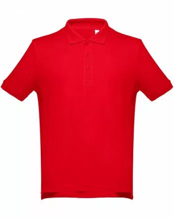 TH_ADAM195PIR_S-XXXL     TH_ADAM FÉRFI GALLÉROS PÓLÓ  Gr. PIROS S-XXXL
