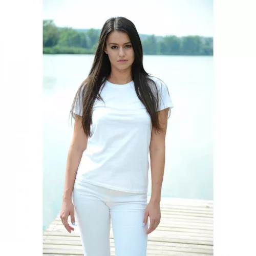 WCS150FEH_S-XXL     KEYA NŐI  KEREK NYAKÚ PÓLÓ 150 Gr. FEHÉR  S-XXL