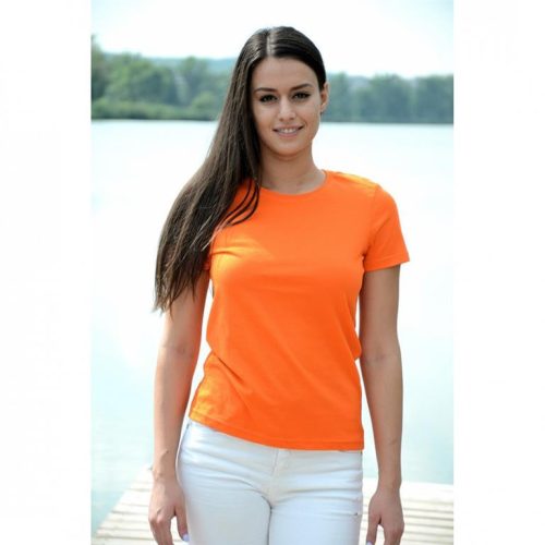 WCS180NAR_S-XXL     KEYA NŐI  KEREK NYAKÚ PÓLÓ 180 Gr. NARANCS S-XXL