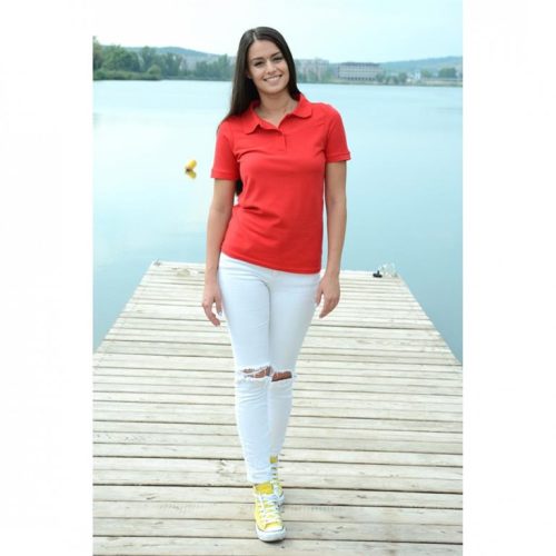 WPSN180PIR_S-XXL     KEYA GALLÉROS PÓLÓ 180Gr. NEW NŐI PIROS S-XXL