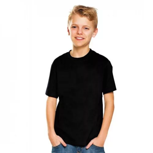 YC150FEK_XS-XL     KEYA GYEREK  KEREK NYAKÚ PÓLÓ 150 Gr. FEKETE XS-XL