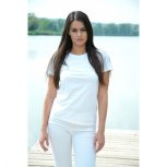 KEYA női kereknyakú póló fehér  150/180Gr.
